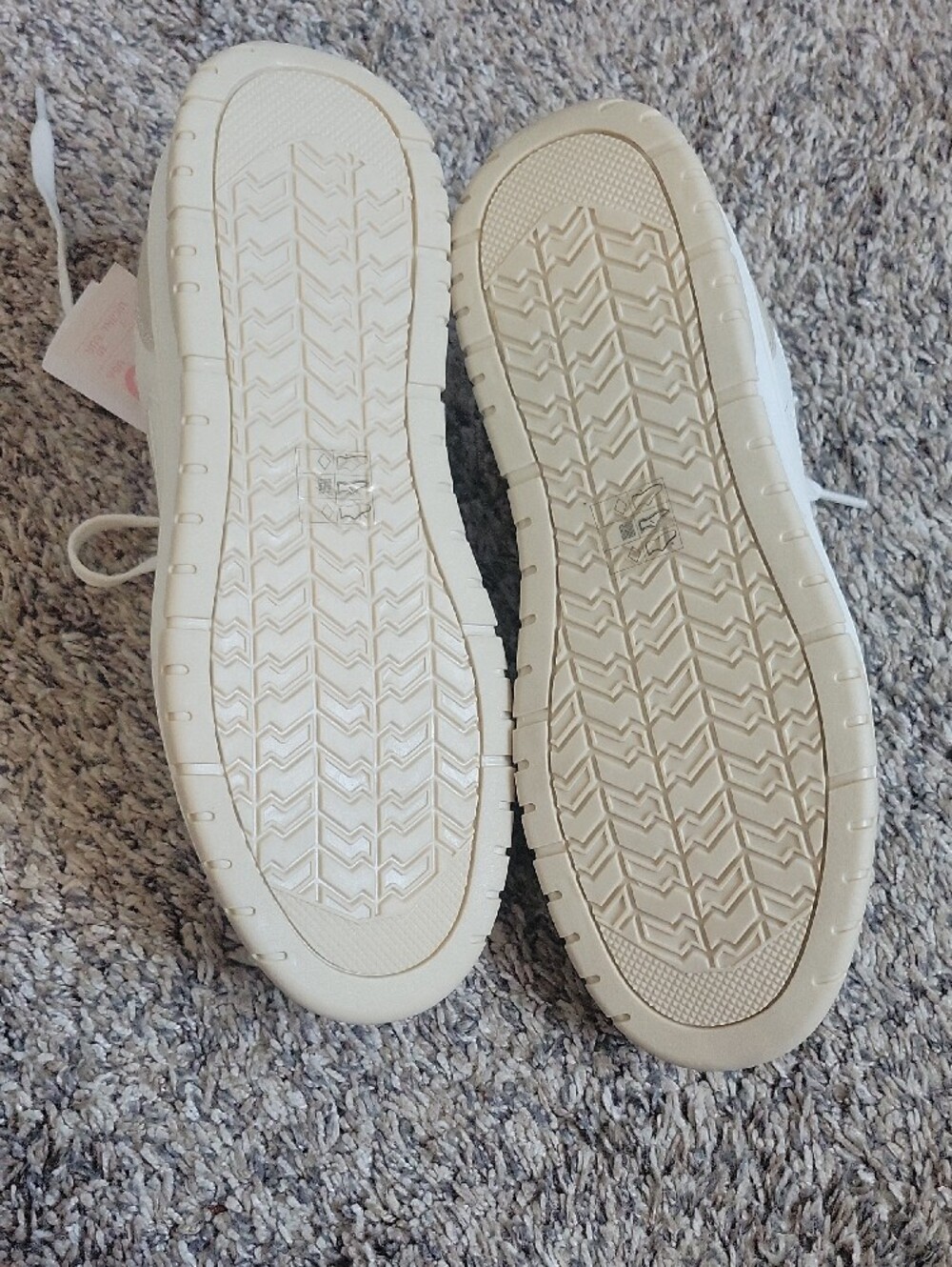 Primark White and Beige Low-Top Trainers - Picture 7 of 9